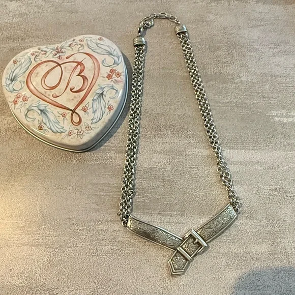 Brighton Town Country Buckle Double Chain Necklace - Picture 4 of 4